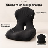 veluna Ergonomik Bel & Kalça Destek Minderi — Kuyruk Sokumu Rahatlatan Oturma Minderi