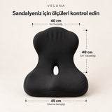 veluna Ergonomik Bel & Kalça Destek Minderi — Kuyruk Sokumu Rahatlatan Oturma Minderi