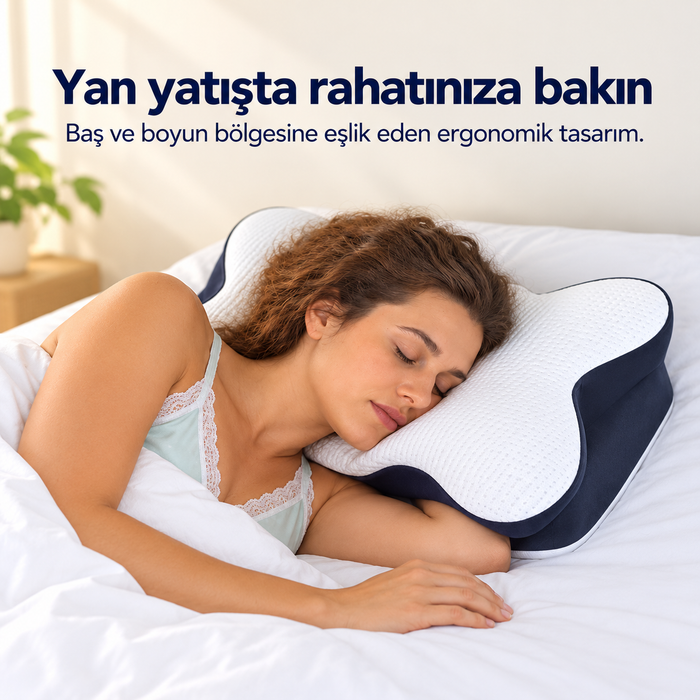 Yan yatış: kol ve omuz rahat